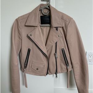 All saints lamb leather jacket